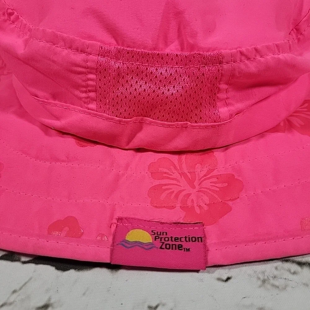 Sun Protection Zone Pink Childs Safari Bucket Hat‎ Youth Size 50-54Cm